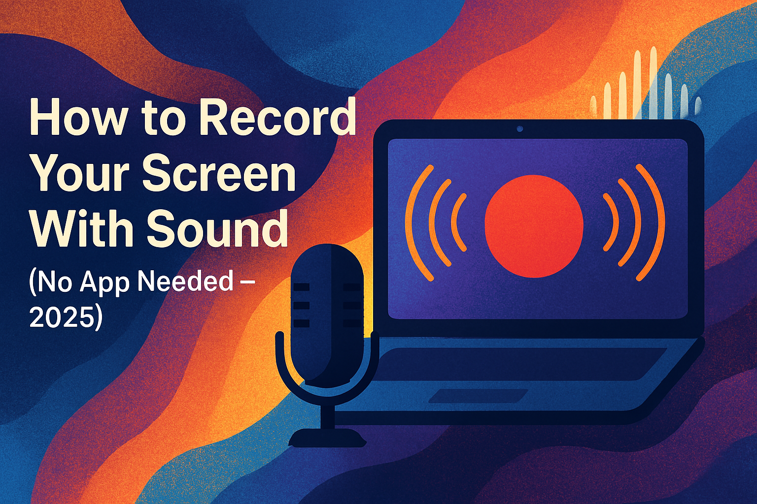 How to Record Your Screen With Sound (No App Needed – 2025)