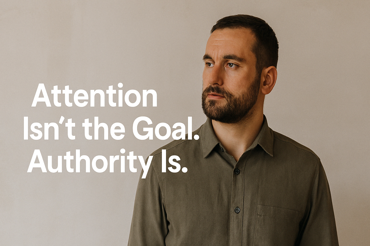 Attention Isn’t the Goal. Authority Is.