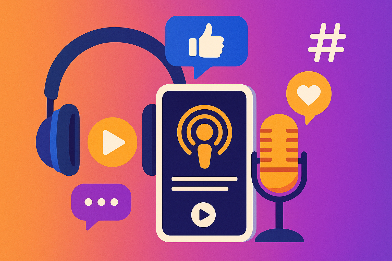 30+ Must-Listen Podcasts for Creators, Marketers & Social Media Managers in 2025